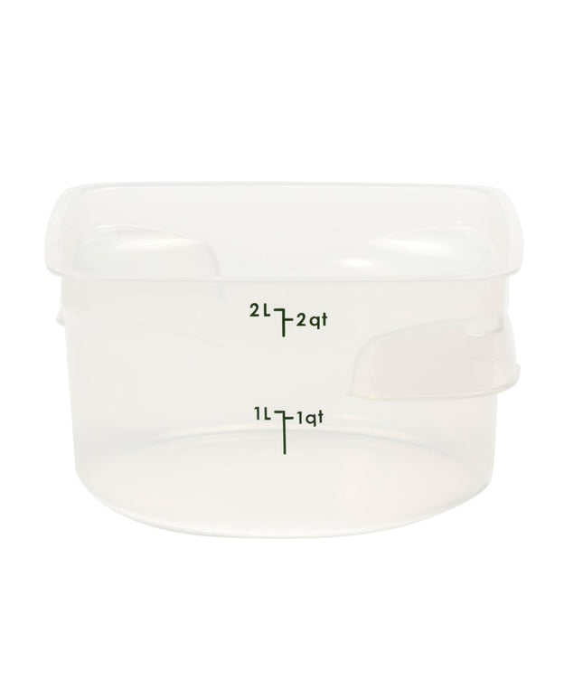 Cambro 2RFSPROPP190 Hộp Đựng Thực Phẩm Tròn CamRound® FreshPro 1.9 lít - Nhựa Polypropylene, Trong Mờ