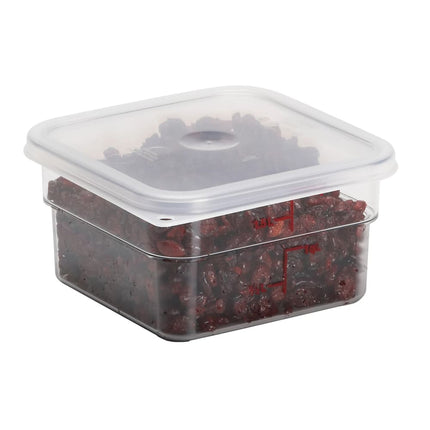 Hộp Đựng Thực Phẩm Vuông CamSquare® Cambro 2SFSCW135 1.9 lít - Polycarbonate, Trong Suốt