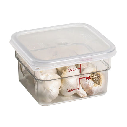 Hộp Đựng Thực Phẩm Vuông CamSquare® Cambro 2SFSCW135 1.9 lít - Polycarbonate, Trong Suốt