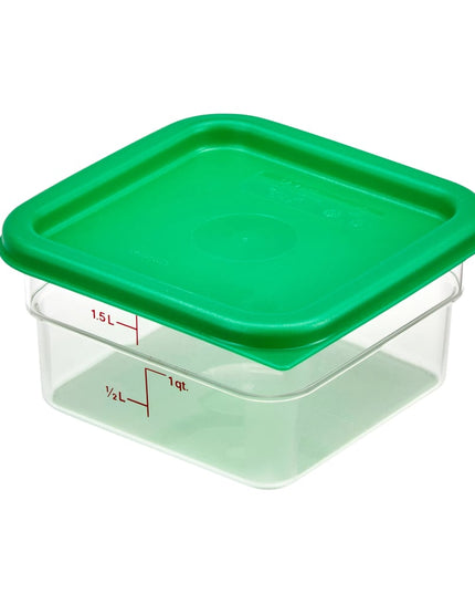 Hộp Đựng Thực Phẩm Vuông CamSquare® Cambro 2SFSCW135 1.9 lít - Polycarbonate, Trong Suốt