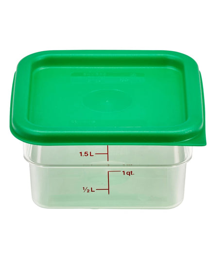 Hộp Đựng Thực Phẩm Vuông CamSquare® Cambro 2SFSCW135 1.9 lít - Polycarbonate, Trong Suốt