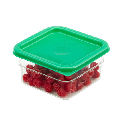 Hộp Đựng Thực Phẩm Vuông CamSquare® Cambro 2SFSCW135 1.9 lít - Polycarbonate, Trong Suốt