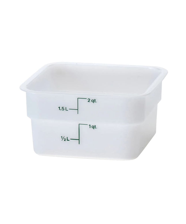 Hộp Đựng Thực Phẩm Vuông Cambro 2SFSP148 1.9 lít - CamSquare®, Trắng Tự Nhiên