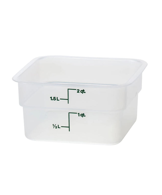 Hộp Đựng Thực Phẩm Vuông Cambro 2SFSPP190 1.9 lít - CamSquare®, Trong Mờ