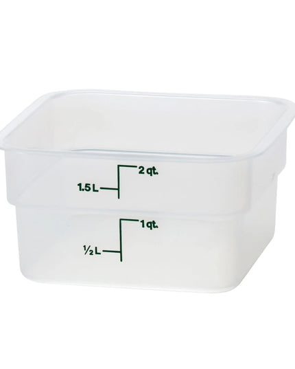 Hộp Đựng Thực Phẩm Vuông Cambro 2SFSPP190 1.9 lít - CamSquare®, Trong Mờ