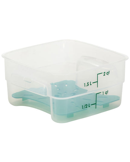 Hộp Đựng Thực Phẩm Vuông FreshPro Cambro 2SFSPROPP190 1.9 lít - CamSquare®, Polypropylene, Trong Mờ