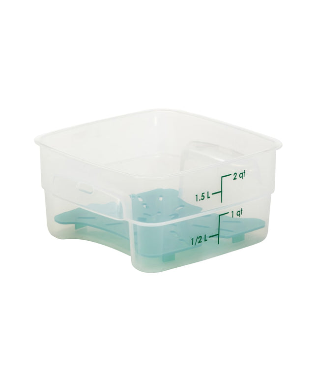 Hộp Đựng Thực Phẩm Vuông FreshPro Cambro 2SFSPROPP190 1.9 lít - CamSquare®, Polypropylene, Trong Mờ