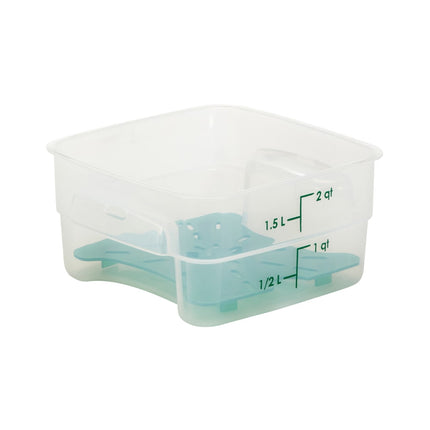 Hộp Đựng Thực Phẩm Vuông FreshPro Cambro 2SFSPROPP190 1.9 lít - CamSquare®, Polypropylene, Trong Mờ