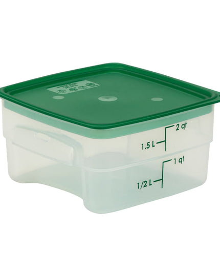 Hộp Đựng Thực Phẩm Vuông FreshPro Cambro 2SFSPROPP190 1.9 lít - CamSquare®, Polypropylene, Trong Mờ
