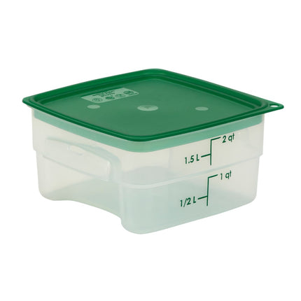 Hộp Đựng Thực Phẩm Vuông FreshPro Cambro 2SFSPROPP190 1.9 lít - CamSquare®, Polypropylene, Trong Mờ