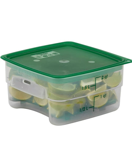 Hộp Đựng Thực Phẩm Vuông FreshPro Cambro 2SFSPROPP190 1.9 lít - CamSquare®, Polypropylene, Trong Mờ