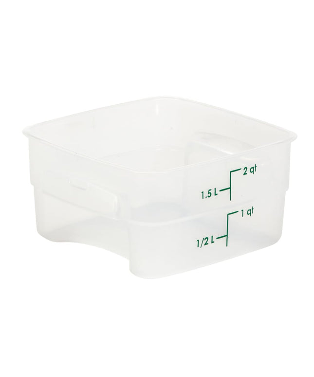 Hộp Đựng Thực Phẩm Vuông FreshPro Cambro 2SFSPROPP190 1.9 lít - CamSquare®, Polypropylene, Trong Mờ