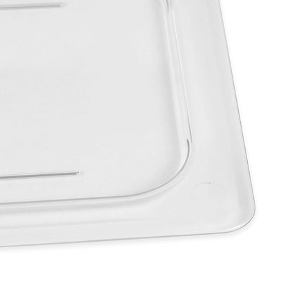 Cambro 30CWC135 Camwear Nắp Khay Đựng Thức Ăn - Kích Thước 1/3, Phẳng, Trong Suốt