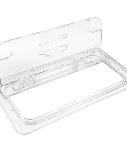 Cambro 30CWL135 FlipLid Nắp Khay Thực Phẩm - Kích Thước 1/3, Bản Lề, Trong Suốt