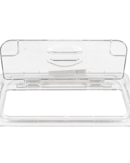 Cambro 30CWL135 FlipLid Nắp Khay Thực Phẩm - Kích Thước 1/3, Bản Lề, Trong Suốt
