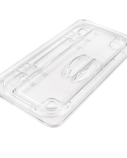 Cambro 30CWL135 FlipLid Nắp Khay Thực Phẩm - Kích Thước 1/3, Bản Lề, Trong Suốt