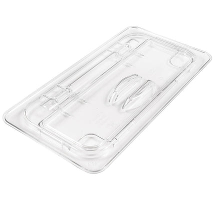 Cambro 30CWL135 FlipLid Nắp Khay Thực Phẩm - Kích Thước 1/3, Bản Lề, Trong Suốt