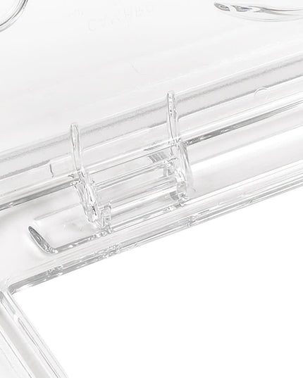 Cambro 30CWLN135 FlipLid Nắp Khay Thực Phẩm - Cỡ 1/3, Có Rãnh, Bản Lề, Trong Suốt