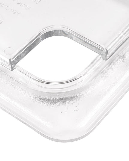 Cambro 30CWLN135 FlipLid Nắp Khay Thực Phẩm - Cỡ 1/3, Có Rãnh, Bản Lề, Trong Suốt