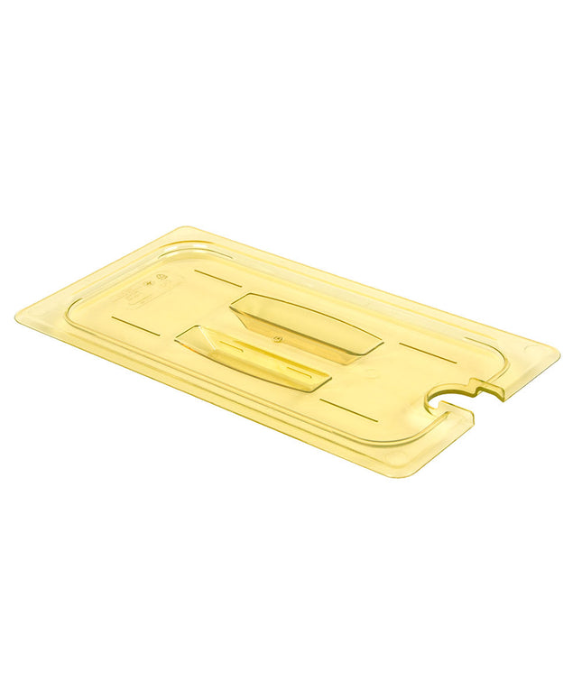 Cambro 30HPCHN150 Nắp Khay Thực Phẩm H-Pan - Kích Thước 1/3, Chống Dính, Có Rãnh Tay Cầm, Màu Hổ Phách