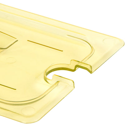 Cambro 30HPCHN150 Nắp Khay Thực Phẩm H-Pan - Kích Thước 1/3, Chống Dính, Có Rãnh Tay Cầm, Màu Hổ Phách