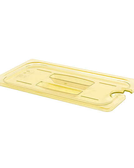Cambro 30HPCHN150 Nắp Khay Thực Phẩm H-Pan - Kích Thước 1/3, Chống Dính, Có Rãnh Tay Cầm, Màu Hổ Phách