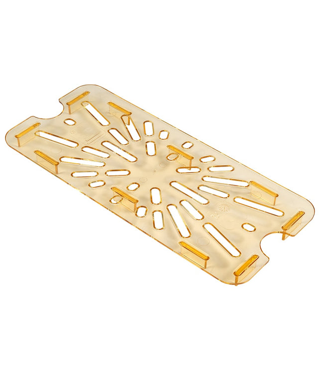 Cambro 30HPD150 Khay Thoát Nước H-Pan - Kích Thước 1/3, Màu Hổ Phách