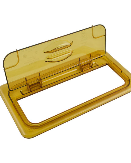 Nắp Khay Thực Phẩm Nóng Cambro 30HPL150 FlipLid - Cỡ 1/3, Bản Lề, Màu Hổ Phách