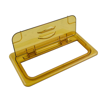 Nắp Khay Thực Phẩm Nóng Cambro 30HPL150 FlipLid - Cỡ 1/3, Bản Lề, Màu Hổ Phách