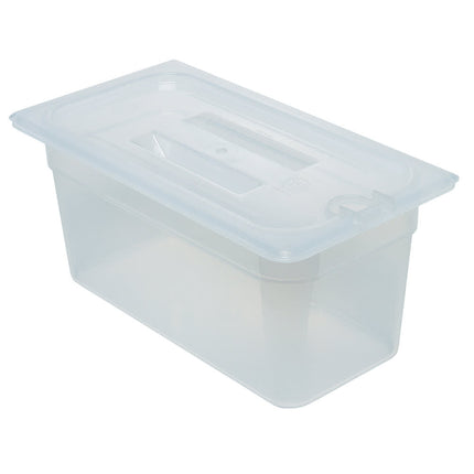 Nắp Khay Thực Phẩm Có Tay Cầm Cambro 30PPCHN190 - Cỡ 1/3, Có Rãnh, Trong Mờ