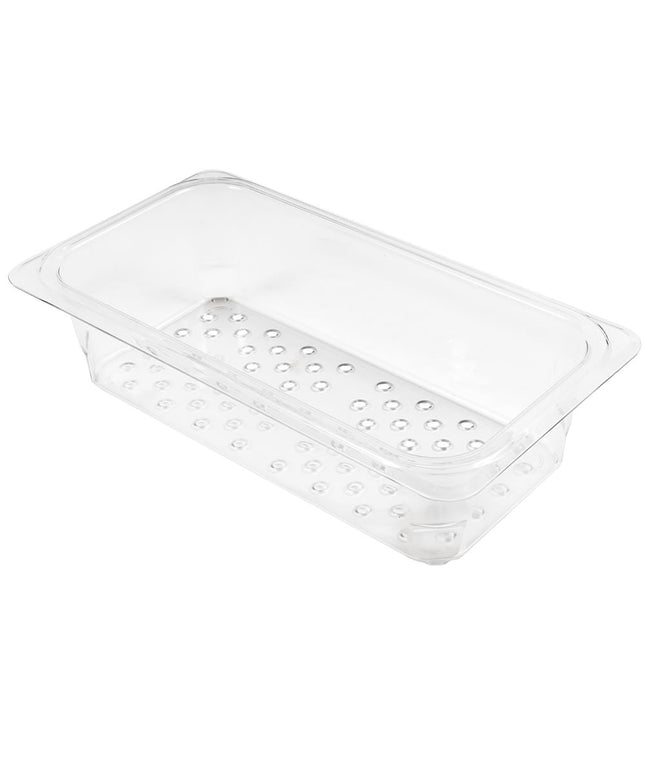 Cambro 33CLRCW135 Camwear Rổ Lọc - Kích Thước 1/3, Sâu 7.6 cm, Trong Suốt