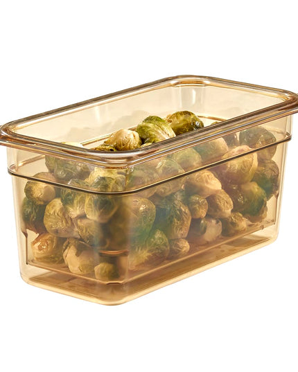 Cambro 35CLRHP150 Rổ Lọc H-Pan - Kích Thước 1/3, Sâu 12.7 cm, Màu Hổ Phách