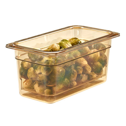 Cambro 35CLRHP150 Rổ Lọc H-Pan - Kích Thước 1/3, Sâu 12.7 cm, Màu Hổ Phách