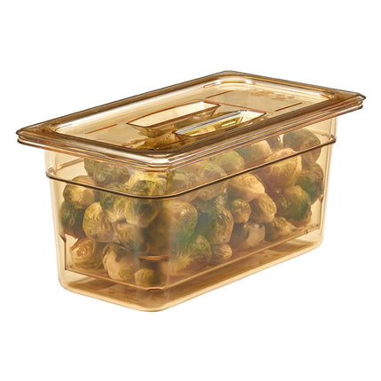 Cambro 35CLRHP150 Rổ Lọc H-Pan - Kích Thước 1/3, Sâu 12.7 cm, Màu Hổ Phách