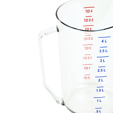Cốc Đong Cambro 400MCCW135 Camwear 3.8 l Trong Suốt
