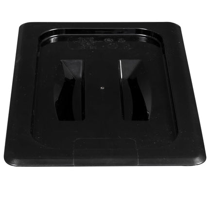 Cambro 40CWCH110 Camwear Nắp Khay Đựng Thực Phẩm - Cỡ 1/4, Phẳng Tay Cầm, Đen