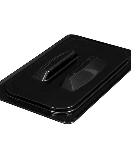 Cambro 40CWCH110 Camwear Nắp Khay Đựng Thực Phẩm - Cỡ 1/4, Phẳng Tay Cầm, Đen