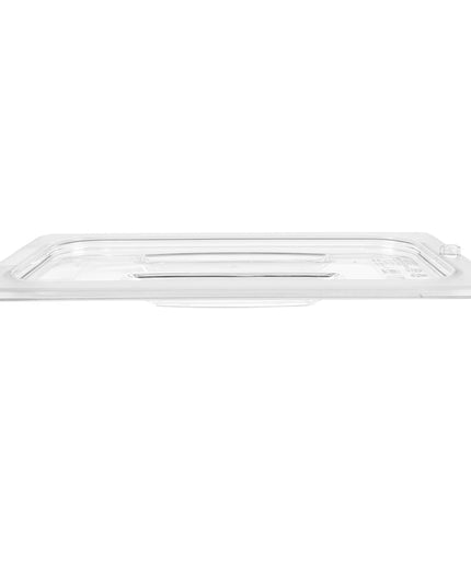 Cambro 40CWCH135 Camwear Nắp Khay Đựng Thức Ăn - Cỡ 1/4, Phẳng Có Tay Cầm, Trong Suốt
