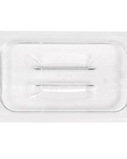 Cambro 40CWCH135 Camwear Nắp Khay Đựng Thức Ăn - Cỡ 1/4, Phẳng Có Tay Cầm, Trong Suốt