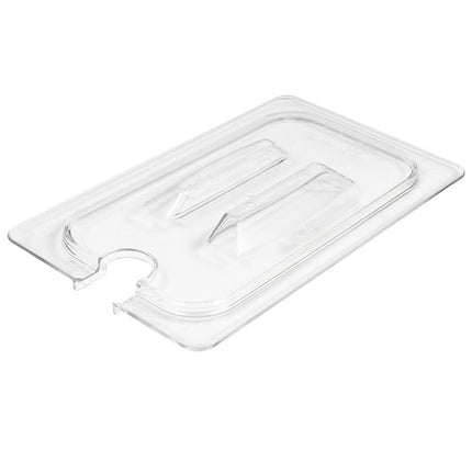 Nắp Khay Thực Phẩm Cambro 40CWCHN135 Camwear - Kích Cỡ 1/4, Có Rãnh Tay Cầm, Trong Suốt