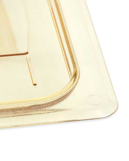 Nắp Khay Thực Phẩm H-Pan Cambro 40HPCH150 - Cỡ 1/4, Chống Dính, Phẳng Có Tay Cầm, Màu Hổ Phách