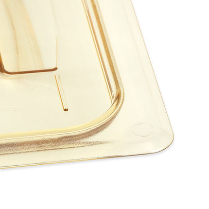 Nắp Khay Thực Phẩm H-Pan Cambro 40HPCH150 - Cỡ 1/4, Chống Dính, Phẳng Có Tay Cầm, Màu Hổ Phách