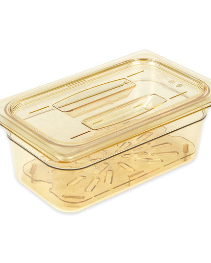 Nắp Khay Thực Phẩm H-Pan Cambro 40HPCH150 - Cỡ 1/4, Chống Dính, Phẳng Có Tay Cầm, Màu Hổ Phách