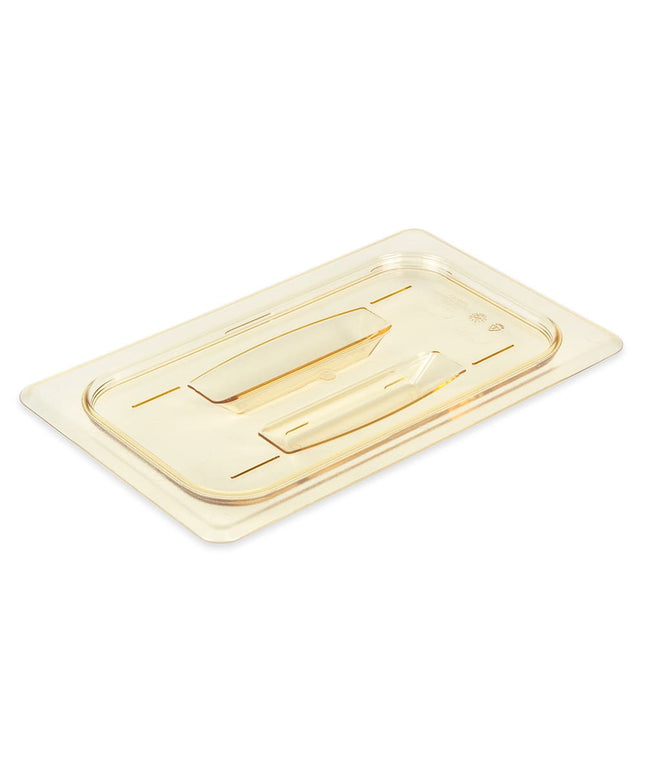 Nắp Khay Thực Phẩm H-Pan Cambro 40HPCH150 - Cỡ 1/4, Chống Dính, Phẳng Có Tay Cầm, Màu Hổ Phách