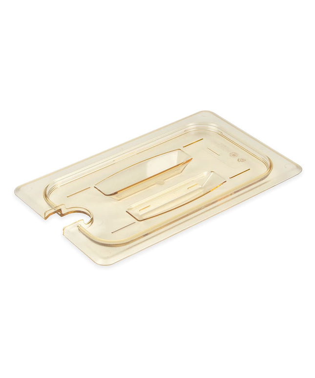 Nắp Khay Thực Phẩm Cambro 40HPCHN150 H-Pan - Cỡ 1/4, Có Khấc Tay Cầm, Chống Dính, Màu Hổ Phách