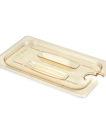 Nắp Khay Thực Phẩm Cambro 40HPCHN150 H-Pan - Cỡ 1/4, Có Khấc Tay Cầm, Chống Dính, Màu Hổ Phách