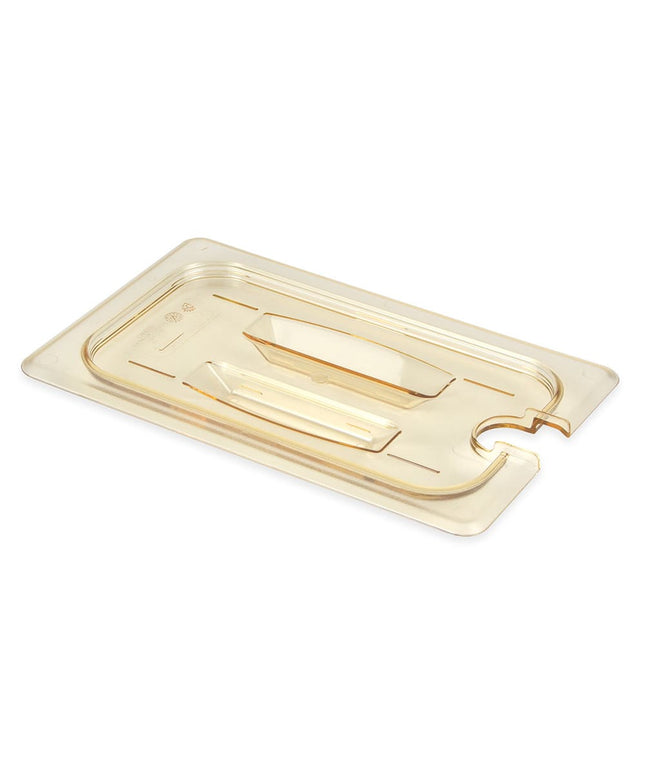Nắp Khay Thực Phẩm Cambro 40HPCHN150 H-Pan - Cỡ 1/4, Có Khấc Tay Cầm, Chống Dính, Màu Hổ Phách