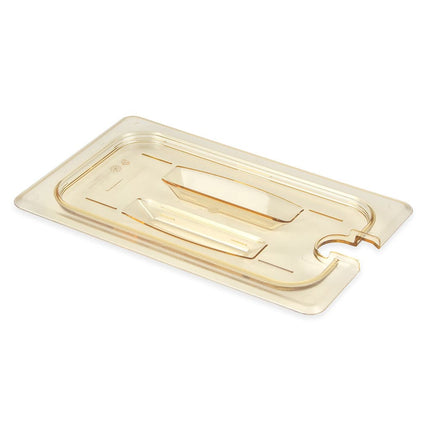 Nắp Khay Thực Phẩm Cambro 40HPCHN150 H-Pan - Cỡ 1/4, Có Khấc Tay Cầm, Chống Dính, Màu Hổ Phách