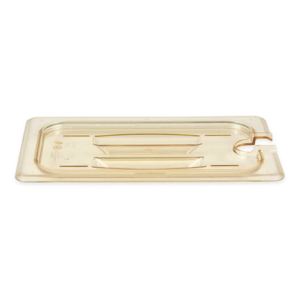 Nắp Khay Thực Phẩm Cambro 40HPCHN150 H-Pan - Cỡ 1/4, Có Khấc Tay Cầm, Chống Dính, Màu Hổ Phách