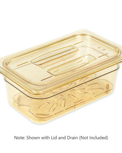 Cambro 40HPD150 Khay Thoát Nước H-Pan - Kích Thước 1/4, Màu Hổ Phách